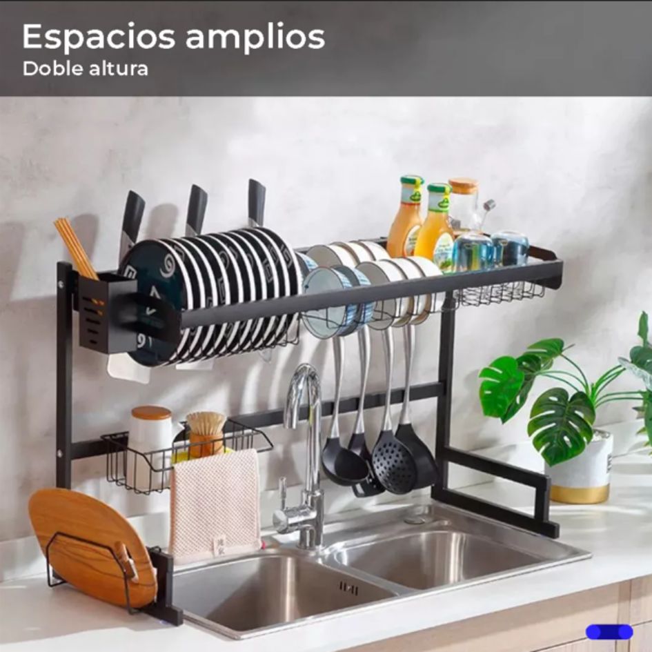 Estante Escurridor 2 Niveles 85 Cm Cocina