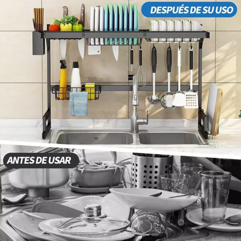 Estante Escurridor 2 Niveles 85 Cm Cocina